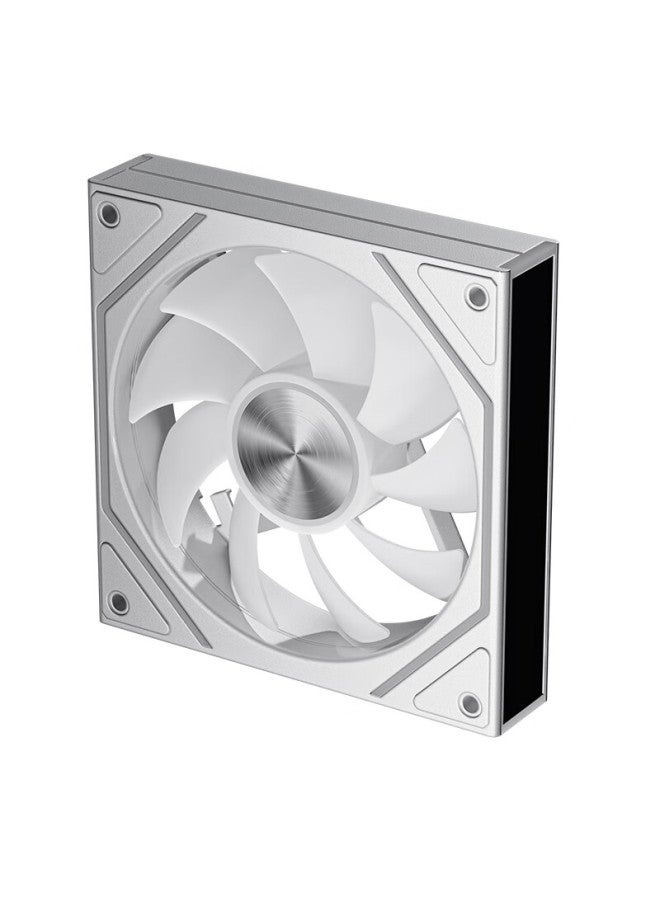 Aigo Aurora Z13 Pro White Argb 5v3 Pin Motherboard Sync Computer Case Fan 12cm/pwm Temperature Control Adjustment/infinity Mirror - Image 5