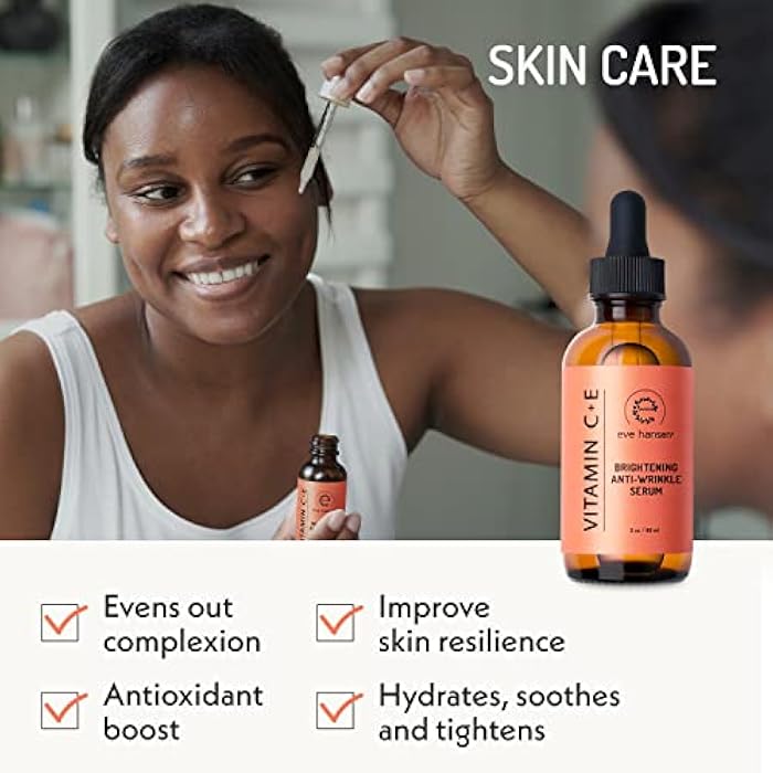 Eve Hansen Vitamin C Serum for Face - Facial Serum with Hyaluronic Acid, Vitamin E and Aloe Vera 1 oz - for softer, smoother, and more refined Skin - Image 3