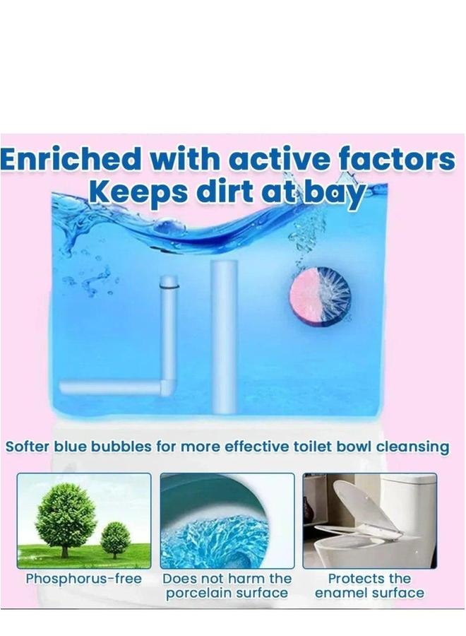 HOMESTAR Toilet Bowl Cleaner 5 PACK,Long-Lasting Tablets with Sustained-Release Technology Against Tough Stains,Automatic for Deodorizing and Descaling - Image 3