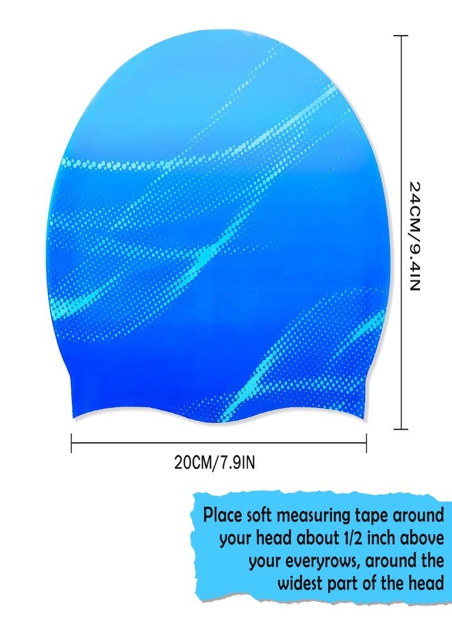 Ausletie Swim Cap for Women Adult, Silicone Swimming Waterproof Bathing Cap Swimming Hat for Long Hair to Keep Hair Dry - Image 3