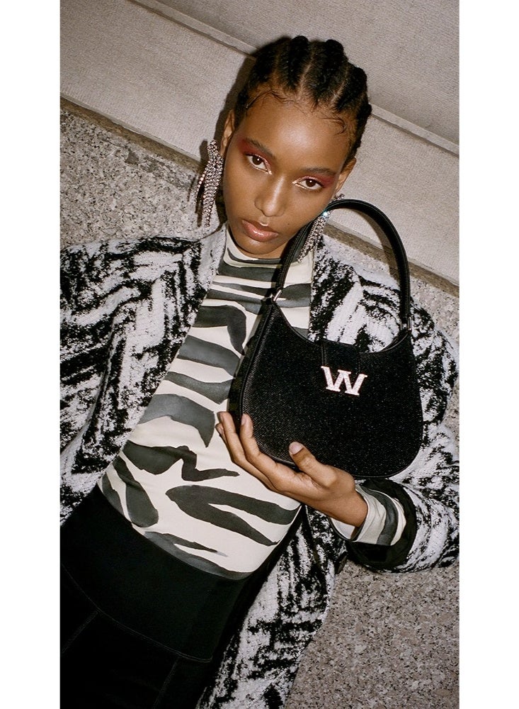 ALEXANDER WANG full rhinestone bag, all-rhinestone underarm bag - Image 2