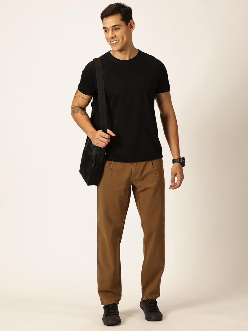 Thomas Scott Men 100% Cotton Straight Fit Chino Trouser (Dark Khaki, 34) - Image 5