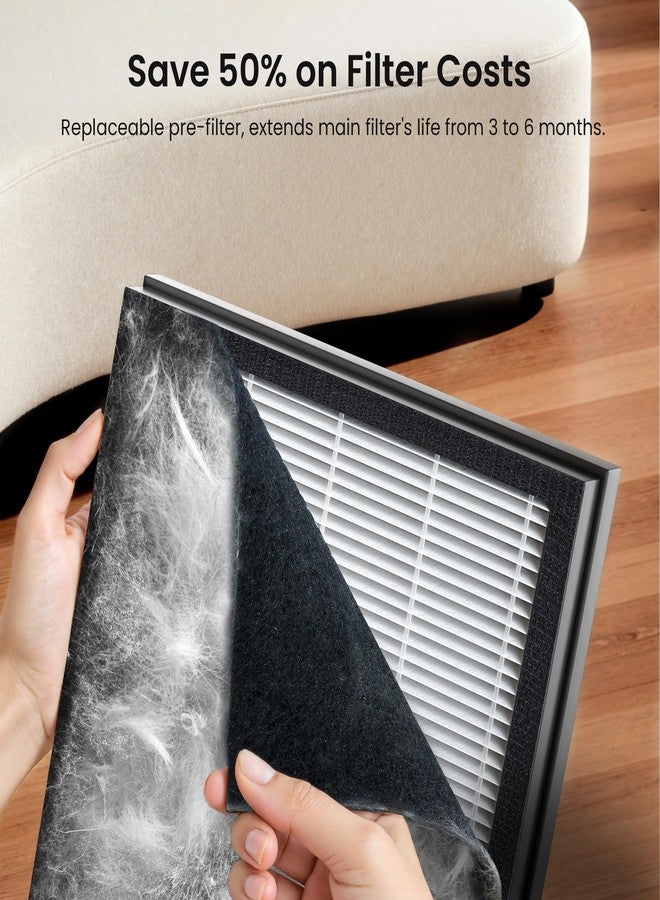 HEAPETS P358 Pre-Filters Replacement Filters for P358 Pet Air Purifier, Static Cotton Pre-Filters, Genuine Version, 6 Pre-Filters - Image 2