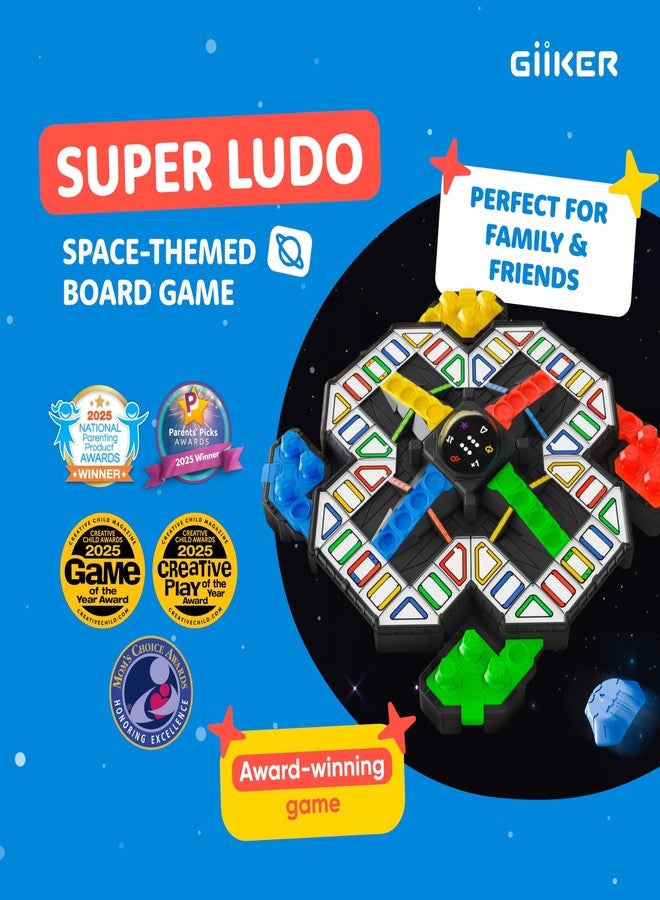 GiiKER Super Ludo Board Games, Kids Games for 2-4 Players, Family Party Games for Kids and Adults,Toys for Ages 6 and Up, Birthdays Gift for Boys and Girls - Image 2