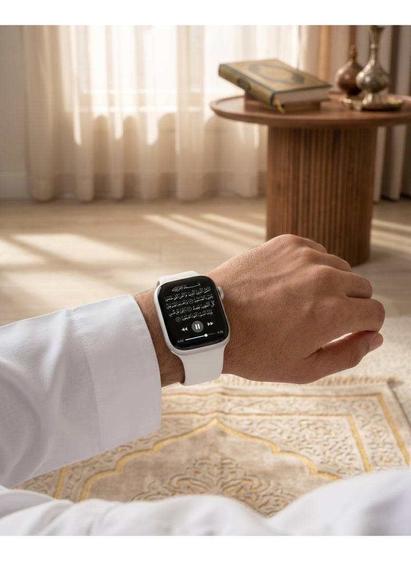 FLYROAD Silver Islamic Smartwatch - Complete Quran + Prayer Reminders and Pilgrimage Directions - Image 5