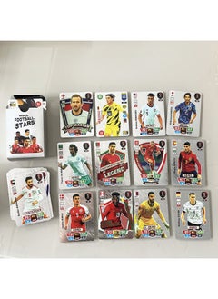 English Star Card Ronaldo Gold Foil Card 55 No Repeat World Cup Football PVC Stumble-Color:55 Football Silver Foil Cards Are Not Repeated