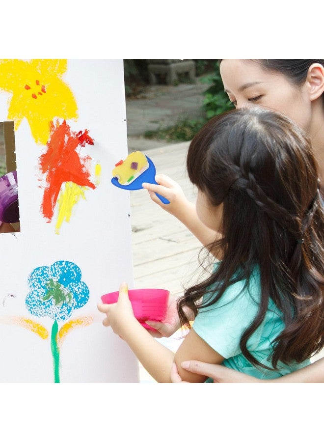 STOBOK Drawing Sponge Roller Brush Kids Paint Graffiti Diy Tool Sponge Brush,8 Pieces - Image 4