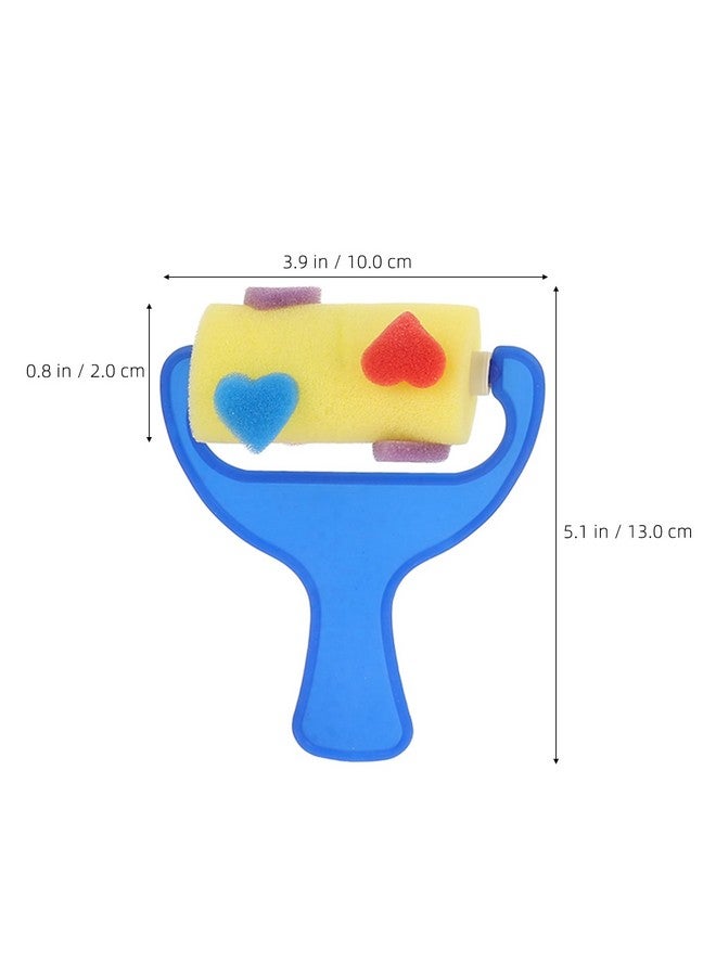 STOBOK Drawing Sponge Roller Brush Kids Paint Graffiti Diy Tool Sponge Brush,8 Pieces - Image 2