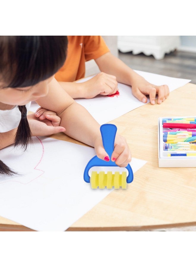 STOBOK Drawing Sponge Roller Brush Kids Paint Graffiti Diy Tool Sponge Brush,8 Pieces - Image 3