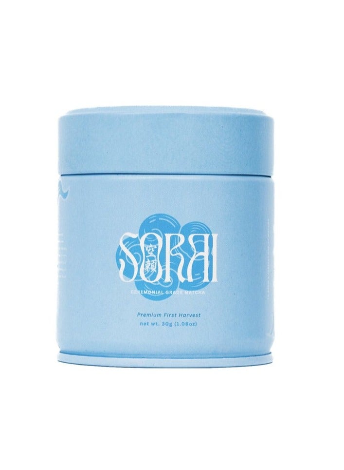 SORAI Yabukita Matcha Green Tea Powder – Ceremonial Grade, First Harvest, 100% Pure Japanese Matcha (30g) - Image 1
