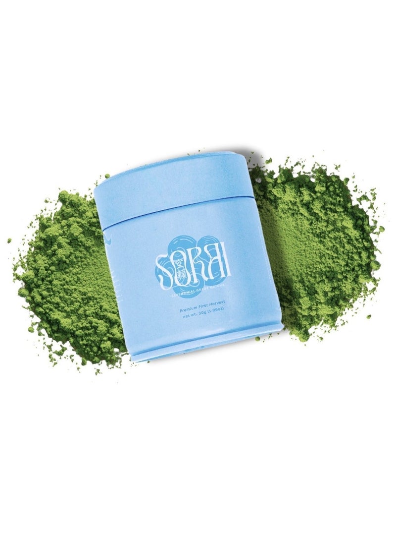 SORAI Yabukita Matcha Green Tea Powder – Ceremonial Grade, First Harvest, 100% Pure Japanese Matcha (30g) - Image 5