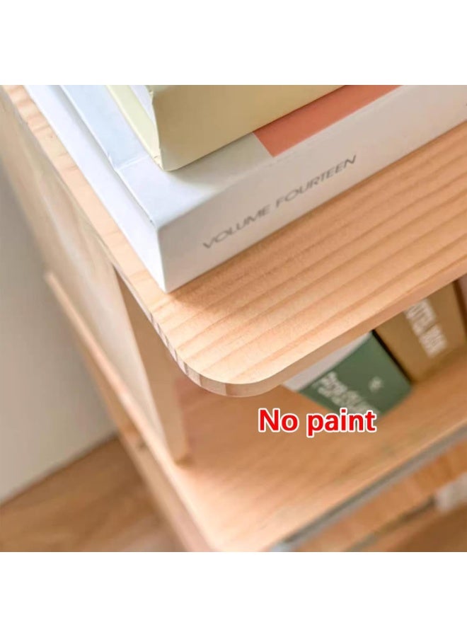 شو وو رفوف كتب زاوية، رفوف كتب صناعية على شكل حرف L، خزائن كتب خشبية طويلة، رف عرض مستقل، رف تخزين لغرفة النوم، غرفة المعيشة، المكتب المنزلي - Image 4