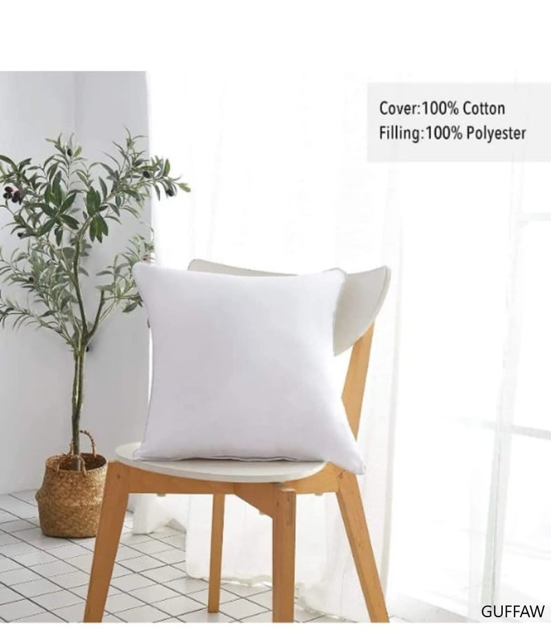 Guffaw Polyester Microfiber Hotel Quality Luxurious Cushion fillers for Sofa and Bed (24, 4) - Image 4