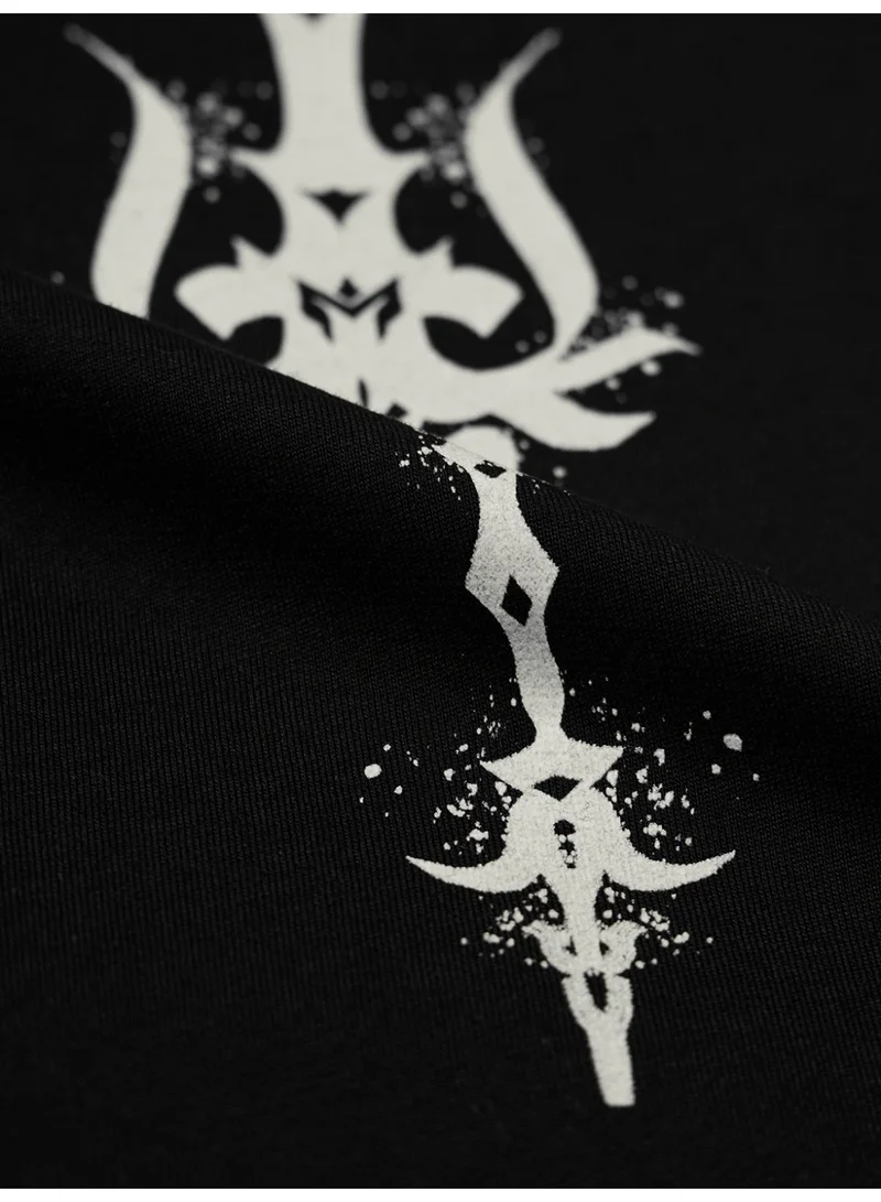 The Souled Store  The Souled Store: Asura Bomma Men and Boys Short Sleeves Round Neck Graphic Printed Cotton Oversized Fit Breathable Lightweight All-Season T-Shirt for Men | Best Price UAE