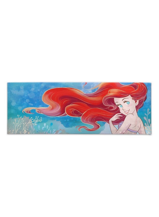 Open Road Brands Disney The Little Mermaid Ariel Gallery Wrapped Canvas Wall Decor - Large Ariel Wall Art For Kids' Bedroom, Playroom or Nursery - Image 1
