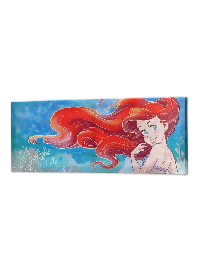Open Road Brands Disney The Little Mermaid Ariel Gallery Wrapped Canvas Wall Decor - Large Ariel Wall Art For Kids' Bedroom, Playroom or Nursery - Image 2