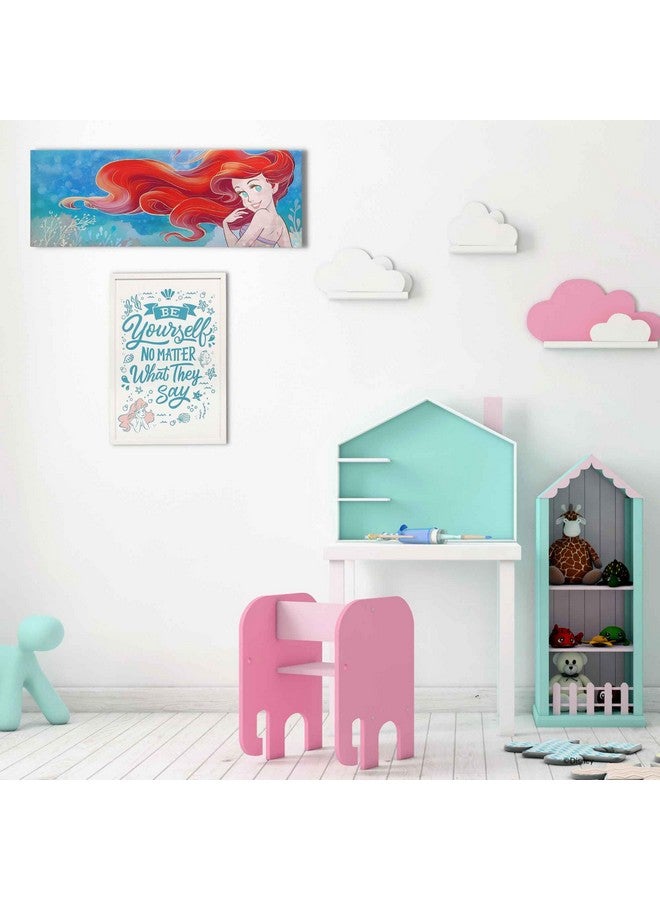 Open Road Brands Disney The Little Mermaid Ariel Gallery Wrapped Canvas Wall Decor - Large Ariel Wall Art For Kids' Bedroom, Playroom or Nursery - Image 5