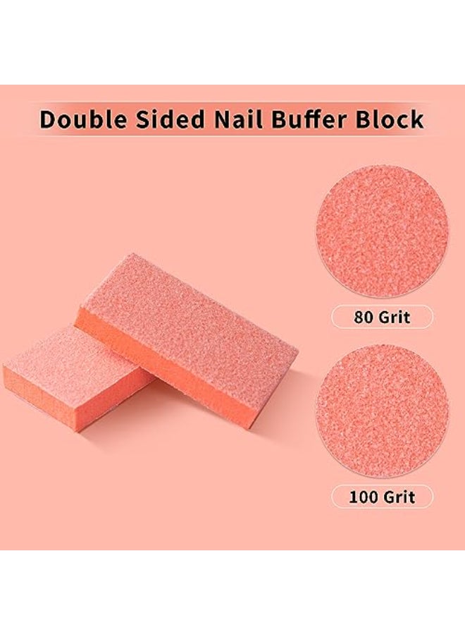 NOVAL 50 PCS Nail Buffer Block Disposable Nail Buffer Blocks Bulk Small Orange Nail Buffers Sanding Block Buff Nails for PreApplication of Acrylic Nails Professional Nail Salon80100 GritOrange - Image 4