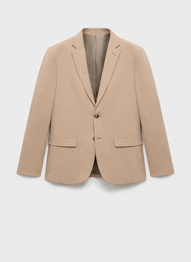 مانجو مان Super slim-fit suit jacket in stretch fabric