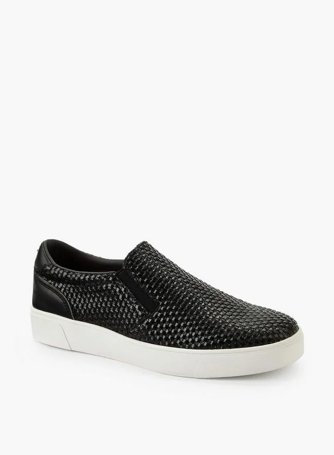 Celeste Women Textured Slip-On Sneakers