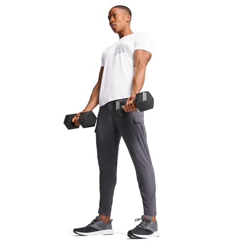 PUMA تي شيرت بومّا للرجال بتصميم شعار كبير للتدريب طوال اليوم، أبيض SS25، مقاس X-Large - Image 2