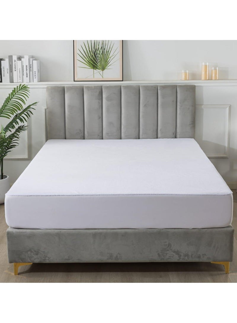 Dibaj Luxury Waterproof Mattress Set – 140x200 cm with 35 cm Deep Skirt – Breathable, Soft, and Hypoallergenic - Image 5