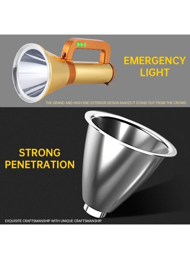 High Power Portable LED Flashlight 4 Lighting Modes USB Rechargeable Search Light - Image 4