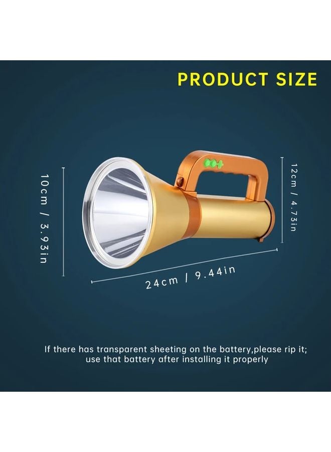 High Power Portable LED Flashlight 4 Lighting Modes USB Rechargeable Search Light - Image 3