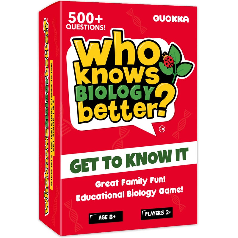 QUOKKA Board Games for Kids 812 and Family Educational Trivia Card Game for Kids Age 8 Who Knows Biology Better 500 Questions for Fun Learning and Family Game Night - Image 3