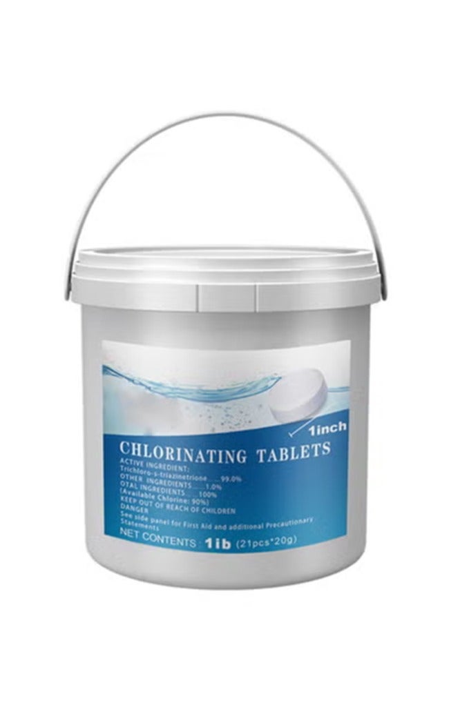 Captaintech 21Pcs Pool Cleaning Effervescent Tablets Water Quality Cleaning Tablets Pool Multi functional Cleaning Tablets Bottled Effervescent Tablets - Image 1