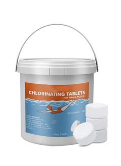 Captaintech 21Pcs Pool Chlorinting Tablets 1 In Chlorine Tablets Long Lasting Slow Dissolving Chlorine Tabs 1LB for Swimming Pools Spas and Fountains, Chlorine Tablets for Hot Tub  - Image 1