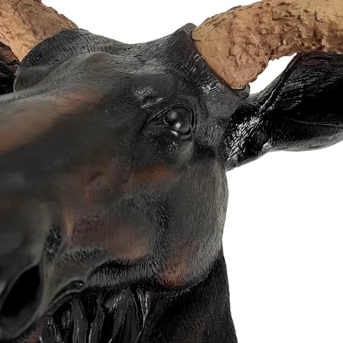 DWK North American Moose Head Bust Resin Wall Hanging 23 Inches Long - Image 3