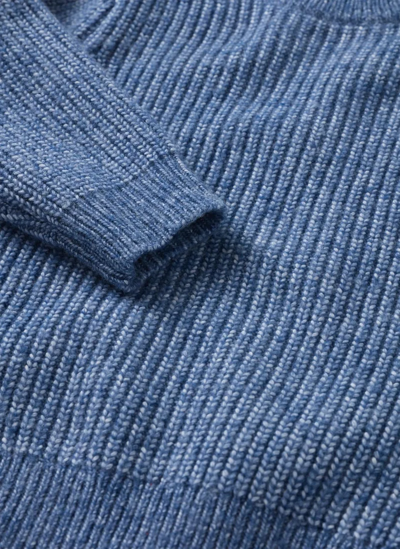 Matalan Boys Blue Knit Fisherman Jumper