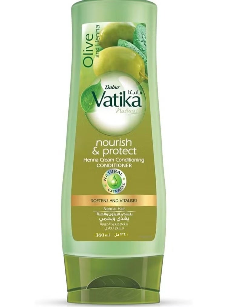 Vatika Naturals Conditioner Olive & Henna For Normal Hair - 360 Ml