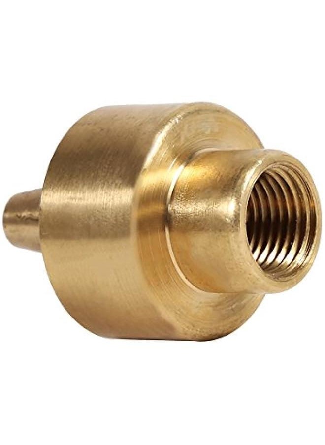 Generic - Fountain Nozzle, 1/4 1/2 3/4 Brass Column Garden Pond Fountain Water Nozzle Sprinkler Spray Head Gold (1/4) - Image 1
