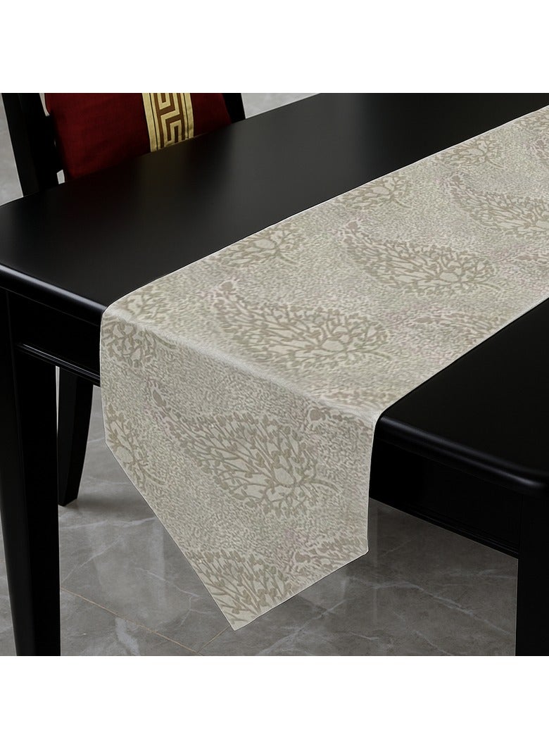 Intex Curtains House Intex Home  Das Design  Linen Rectangle Table Runner Suitable For Reciption , Living Rooms And Kitchen Tables - Elegant Design For Home Décor -  V Shape End - Set Of One Piece - Image 5