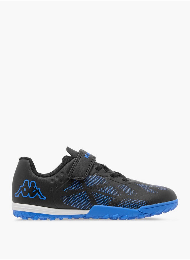 Kappa Boys' Logo Print Football Shoes with Hook and Loop Closure  - Image 3