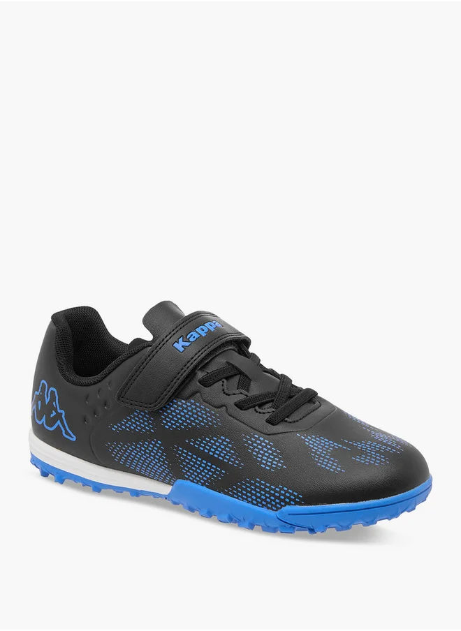 كابا Boys' Logo Print Football Shoes with Hook and Loop Closure