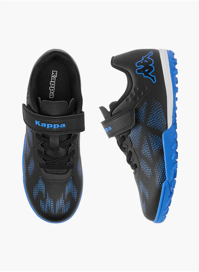 كابا Boys' Logo Print Football Shoes with Hook and Loop Closure
