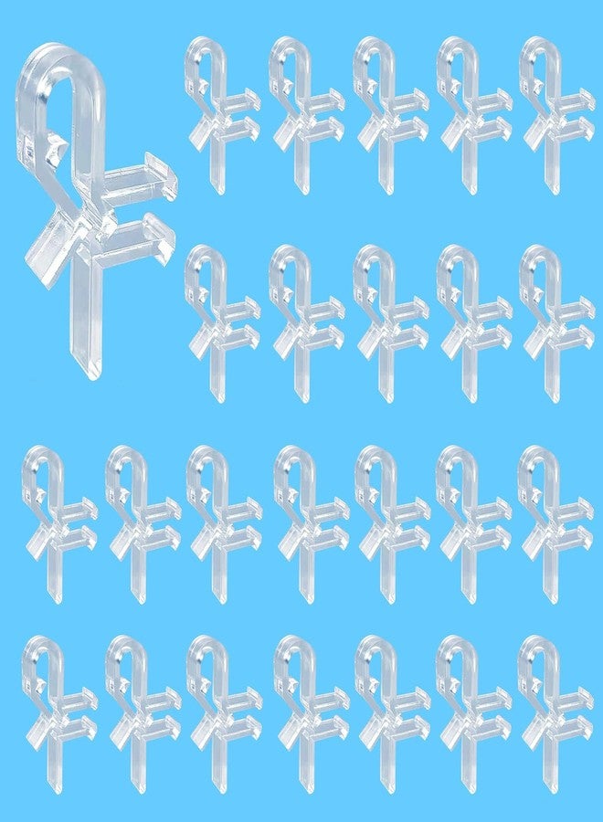 Kowibcl 25 pcs 1.5 inch Hidden Valance Clips for Horizontal Blinds Retainer Holden for The Valance with a Groove in The Back - Image 1