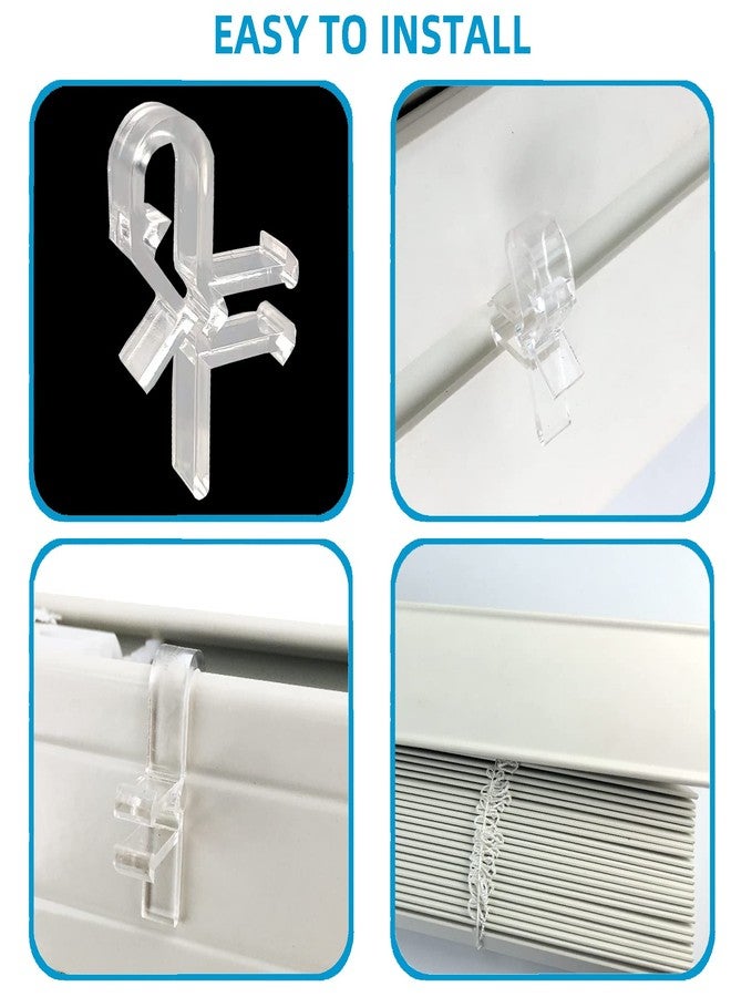 Kowibcl 25 pcs 1.5 inch Hidden Valance Clips for Horizontal Blinds Retainer Holden for The Valance with a Groove in The Back - Image 4