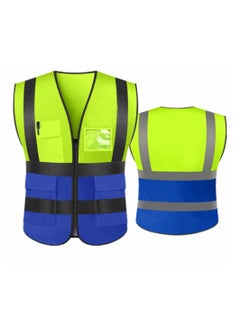 Yuwell Reflective Safety Vest For Women And Men High Visibility Safety Jacket With Pockets And Zip For Easy To Wear 2XL  - Image 1