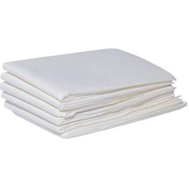 Linenovation Non Woven 50 GSM Disposable Bedsheet for Hospital Bus Saloon Travelling Use White 30x72 Inch Pack of 10 - Image 1