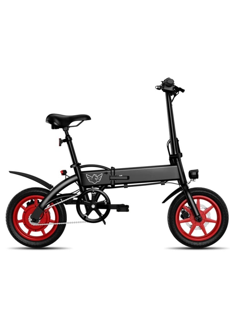 Wind Horse Premium Quality Adult Folding Electric Bike with 350W Brushless Motor, 36V 8AH Battery, Carbon Alloy Frame, 14-Inch Tires, Dual Disk Brake, 35KM Range in Single Charge, Adjustable Seat Electric Scooter  - Image 4