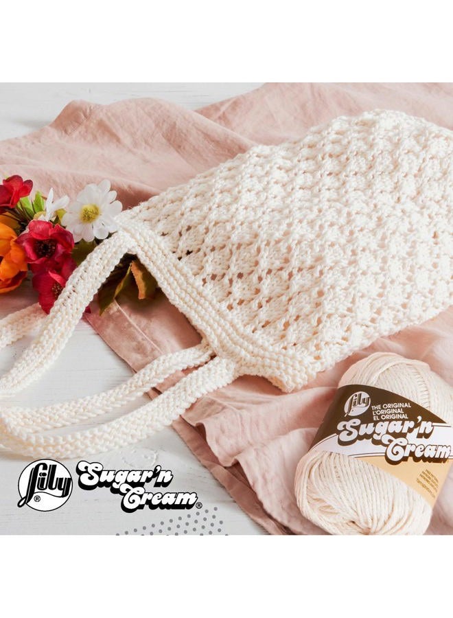 Lily Sugar N Cream Cones HOT Orange Yarn - 1 Pack of 400g/14oz - 100% Cotton - #4 Worsted (Medium) - 674 Yards - Knitting/Crochet - Image 4