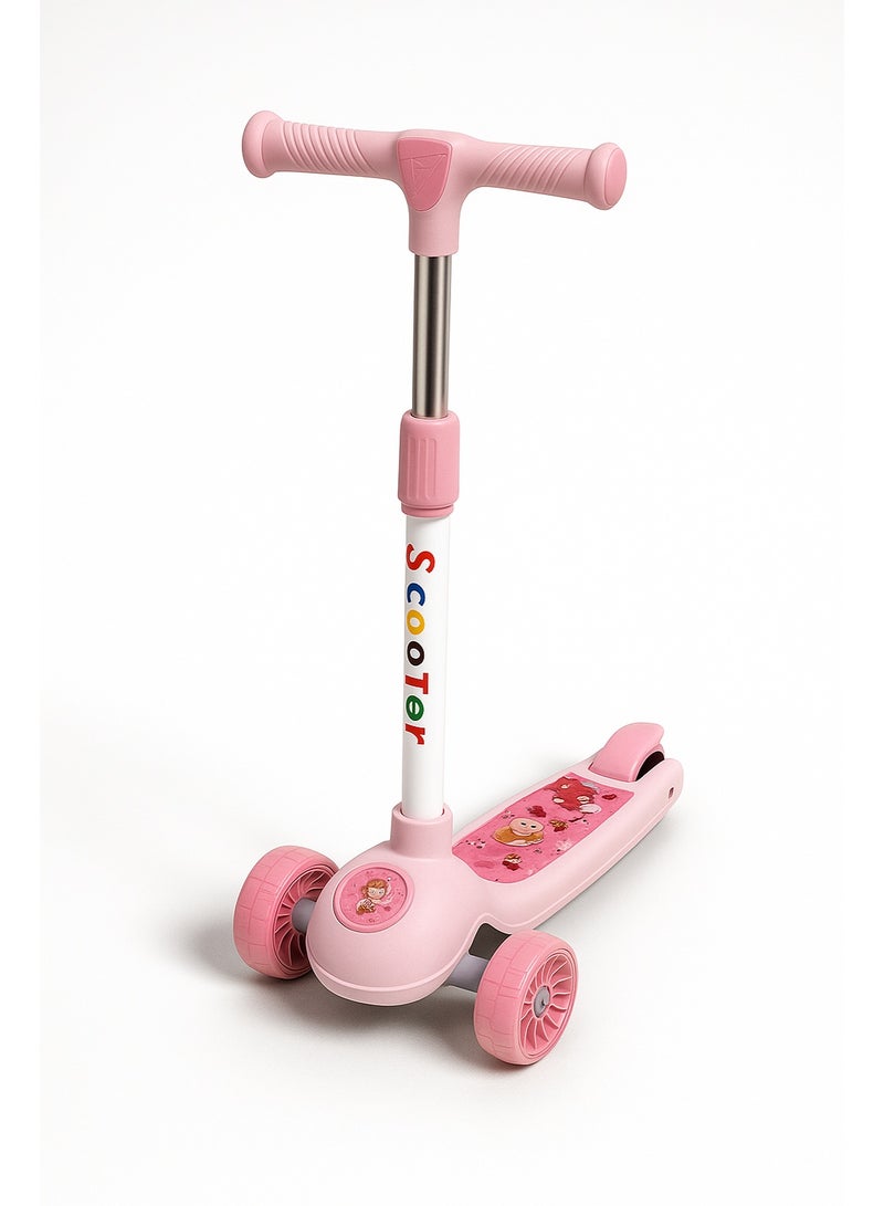 Earss 3-Wheel Foldable Kids Scooter – Height Smart Kick Scooter with LED Flashing Wheels, Foldable Design, and Non-Slip Deck for Boys & Girls Ages 3–10 - Image 1