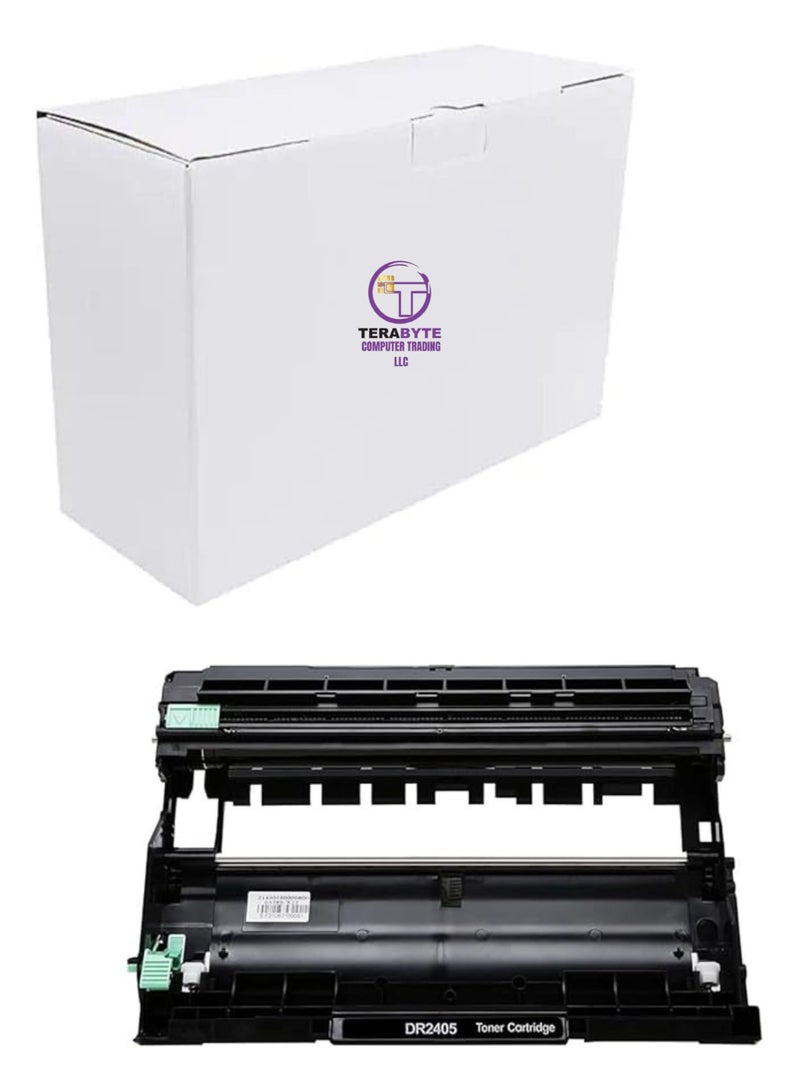 Terabyte وحدة أسطوانة عالية الإنتاج R-2405 باللون الأسود متوافقة مع HL- L2335D L2370DN L2375DW DCP-L2535D L2550DW MFC-L2715DW و L2750DW (DR-2405 باللون الأسود) - Image 1