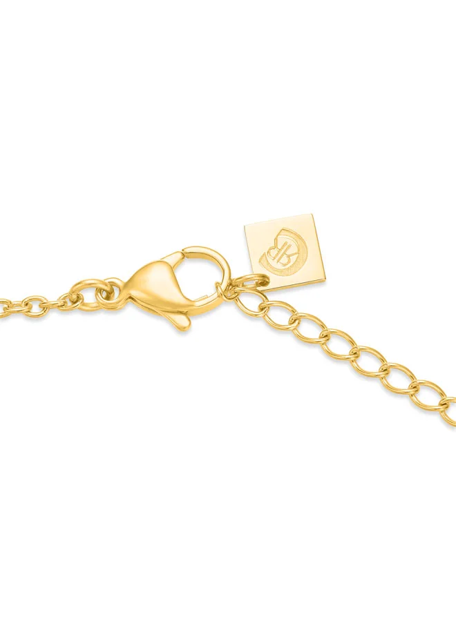 شيروتي 1881 Marque Mother of Pearl Pendant Gold Plated Necklace for Women with Crystal