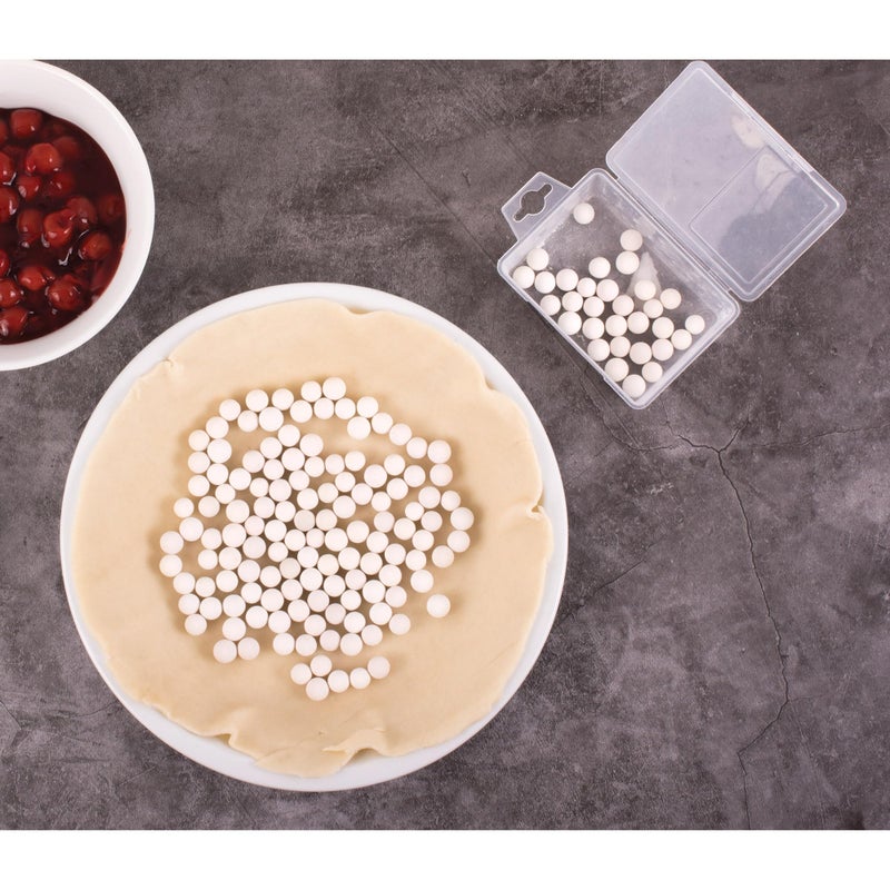 Mrs. Anderson's Baking Ceramic Pie Crust Weights, Natural Ceramic Stoneware, Set of 2 - Image 4