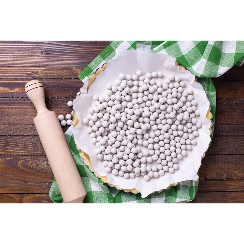 Mrs. Anderson's Baking Ceramic Pie Crust Weights, Natural Ceramic Stoneware, Set of 2 - Image 3